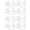DOITOOL 8pcs Shade Clips for Window Blinds - Plastic Clear