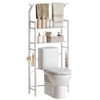YATINEY Over The Toilet Storage, 2-Tier Bathroom Organizer Shelves with