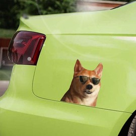 Dog Car Decals for Back Window,Car Dog Decoration Sticker - Not Easily Faded Waterproof Laptop, Door, Side Window, Trucks Dog Stickers
