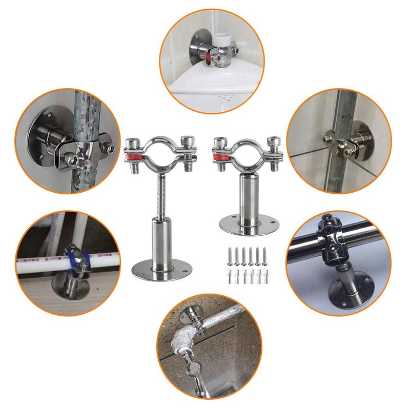 Stainless Steel Wall Bracket, Ceiling Bracket, Pipe Supports, Adjustable Pipe