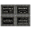 4Pack Farmhouse Decor Placemats Black White Buffalo Plaid Kitchen Inspirational