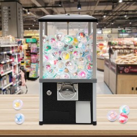 Vending Machine, Freestanding Candy Gumball Machine, Rotating Chassis Toy Vending Machine, Large Capacity Gashapon Machine, Capsule Machine for Selling Small Capsule Toys/Candy/Pinballs
