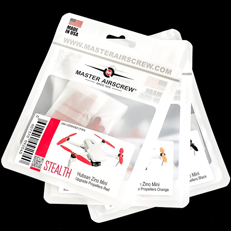 Master Airscrew Stealth Propellers Compatible with Hubsan Zino Mini Pro