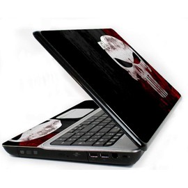 LidStyles Vinyl Protection Skin Kit Decal Sticker Compatible with HP Compaq 6730s (Skull Punisher)