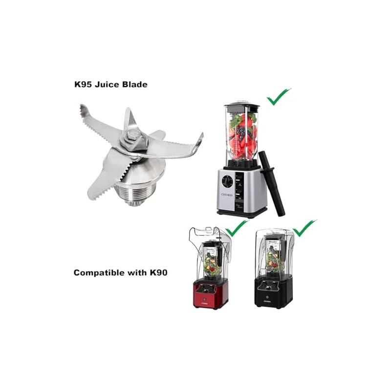 CRANDDI Replacement Blade Assembly for K90 K95, 6 leaf 3