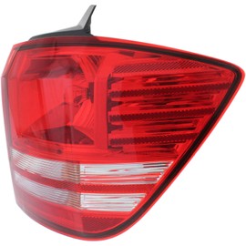 Tail Light Compatible with DODGE JOURNEY 2009-2018 RH Outer Assembly Halogen with Turn Signal Light Bulb