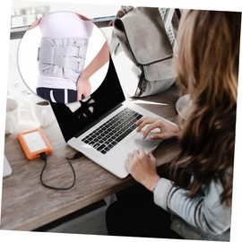 OHPHCALL Lumbar Support Belt Breathable Plate Waist Brace for Back Therapy s Reduces Spinal Pressure Discomfort Waist Support for Unisex Gray
