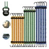 VABESSA - 18 pz Tensores Goma Elastica Ganchos Sujecion Carga