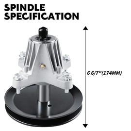 ILONPA (2 Pack) Deck Spindle Assembly Replace for MTD 618-06989 918-06989 for Troy-Bilt MTD T1500 T1600 LT 4600 CLT46CVT TB46
