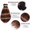BilltiiWW Ombre Straight Bundles Human Hair P430 Straight Bundles Brown