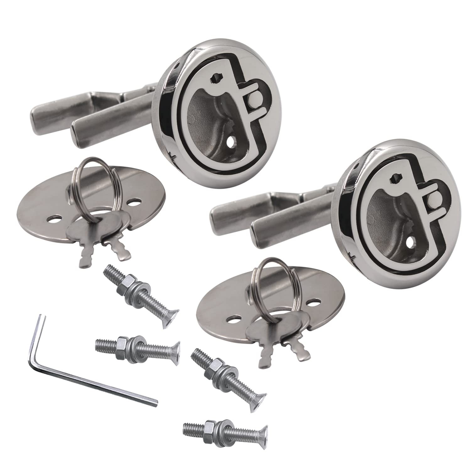 SHENGHUISS 2 Pack Boat Deck Cam Latch Hatch Locking Style Marine ...