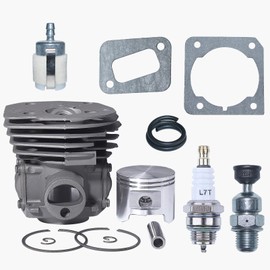 Haishine 45mm Cylinder Piston Kit Fit Husqvarna 353 351 350 346XP EPA 340 Chainsaw, Big Bore Cylinder Piston Gasket Compression Release Valve Kit Replace 5372531-02, 503869871