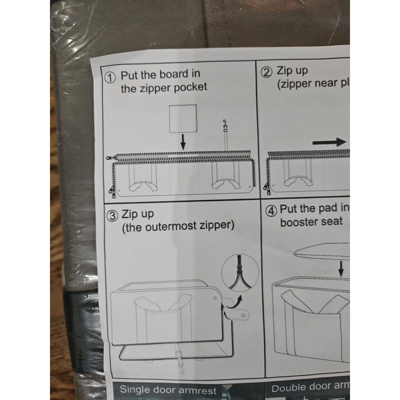 Unbranded Dog Car Seat Grey For Medium Size Dogs New