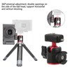 Tripod Ball Heads Metal 360 Degree Rotating with Cold Shoe