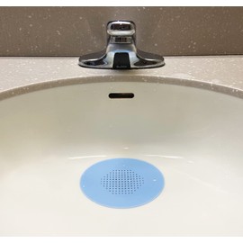 Contact Lens Sink Mat | Oval | Blue | Sinks | Tubs | Shower Drain