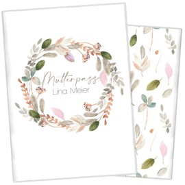 Cozy Racoon 3-Piece Maternity Log Cover for the German Maternity Log | High-Quality Cover for Your Maternity Log | Country Breeze Design (with Personalisation/with Name)