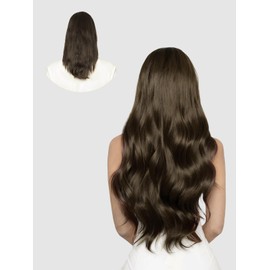 LOVELINE Tape in Hair Extensions Human Hair Dark Brown Remy Real Invisible Human Hair Extensions Tape in for Women 18 Inch 20Pcs 50g