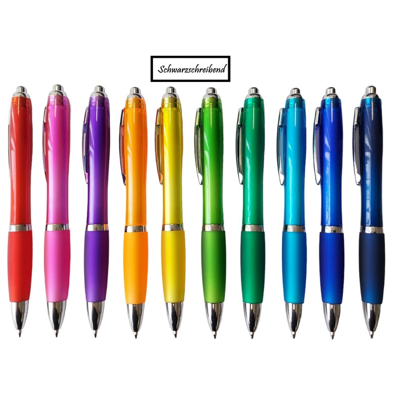 Libetui 10 Ergonomic Ballpoint Pen Set Black Ink Non-Slip Grip