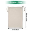 HERCHR Cotton Bag with Drawstring, Laundry Bag, Cotton Laundry Bag,