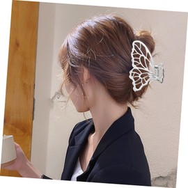 Healeved 5pcs Butterfly Hair Clips for Women Decorative Jaw Clamps for Thick Hair Non- Hold for Styling All-day Use