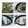 ZIMISI Fan-Shaped Car Blind Spot Mirror, 360° Rotate Frameless Rear
