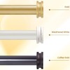 1" Gold Double Curtain Rod 84 to 120Inchs,BHSRODS Heavy Duty