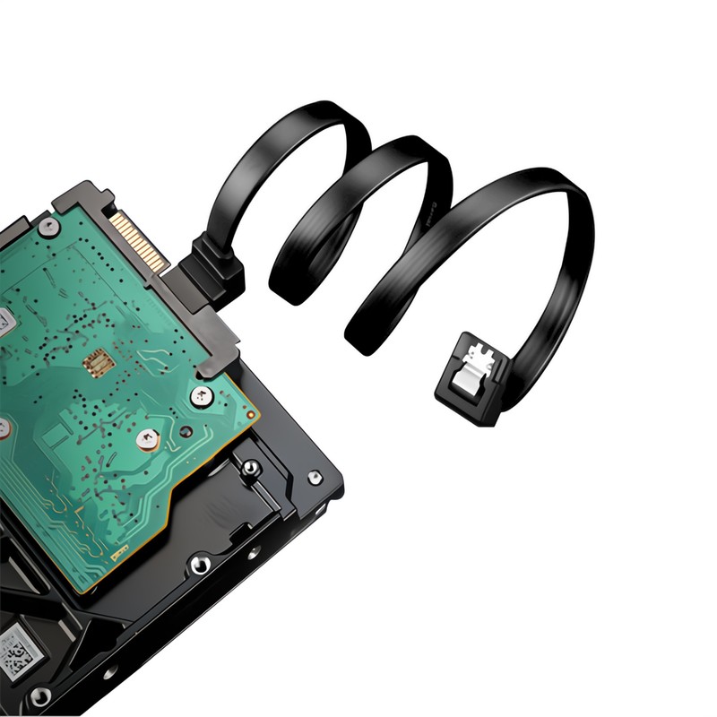 Unbranded/Generic SATA III Cable 6Gbps 90 Degree Right Angle Locking