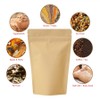 RIGHTPAK Kraft Paper Bag with Resealable Zipper - Stand Up