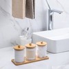 Tbestmax 10 Oz Cotton Swab/Ball/Pad Holder with Vanity Tray, Qtip