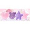 Gloveleya Pink Heart-Shaped Plush Pillow with Shimmering Heart Accents, Soft