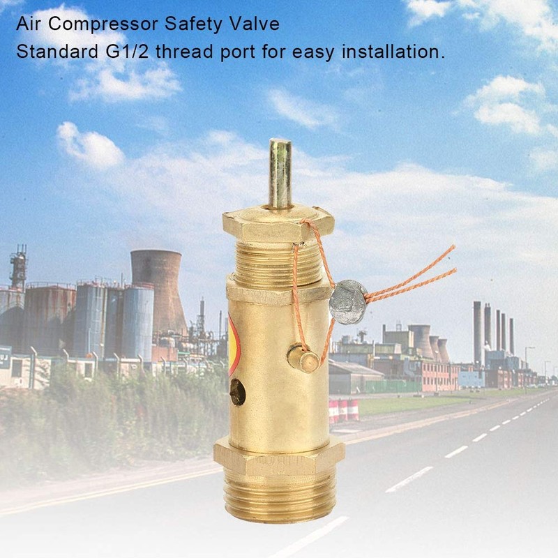 G1/2 Safety Valve Gas. Compressor Safety Valve. Pressure Relief Valve.