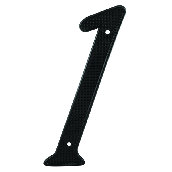 Prime-Line MP4111 House Address Number "1", Black Finish, Zinc Die