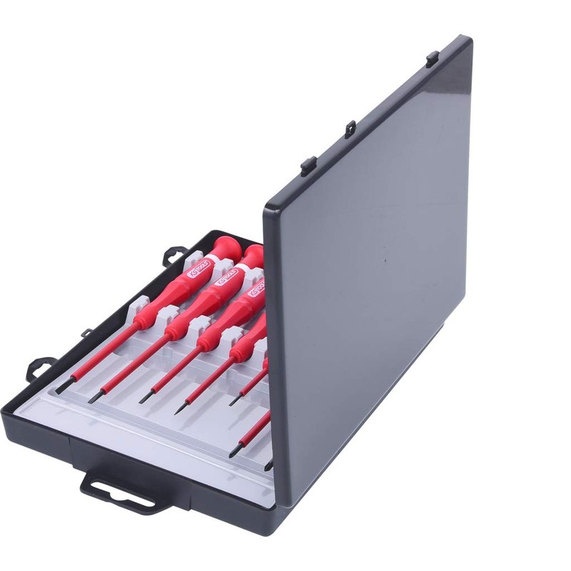 KS Tools 500.6165 Insulated precision screwdriver set, 7 pcs