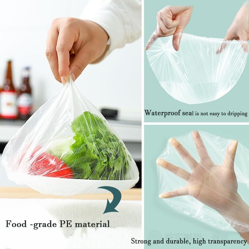160 pcs Disposable Bowl Covers - Food Cover Stretch Edging,