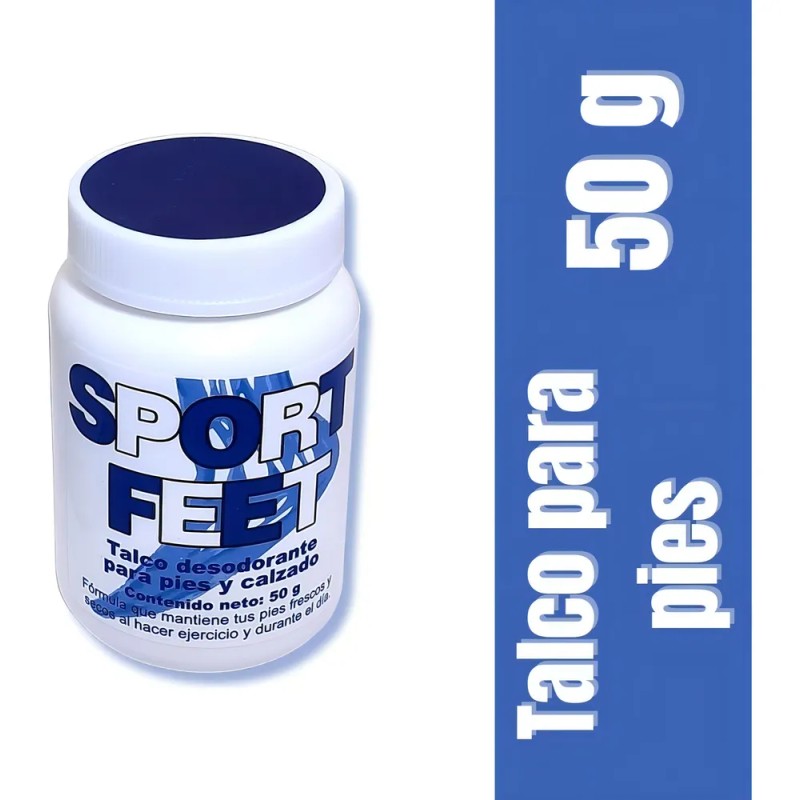 Talco Con Aroma Fresco Para Pies Sport Feet 50g