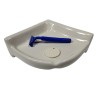 Almond Beige Almond Bone Ceramic Shower Corner Tray Soap Dish
