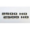 GM AUTO 2PC Gloss Black 2500 HD Emblem Nameplate 2019-2023