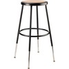 NPS 6224H 24" Adjustable Height Steel Stool, Black