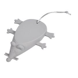 Cartoon Door Stop, Cute Toy Mouse Shape Toy Door Stop Bracket Security for Home Garden Office (Grey)