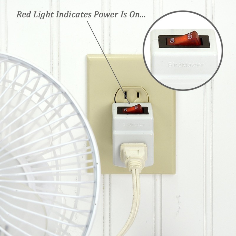 New! 3 Prong Grounded Single Port Power Adapter for Outlet