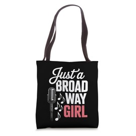 Broadway Girl Funny Musical Theater Singer Vintage Mic Gift Tote Bag