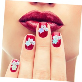 WOONEKY Star Nail Charms Set Pearls Nail Gems and Charms for Women Manicure Decorations 30pcs