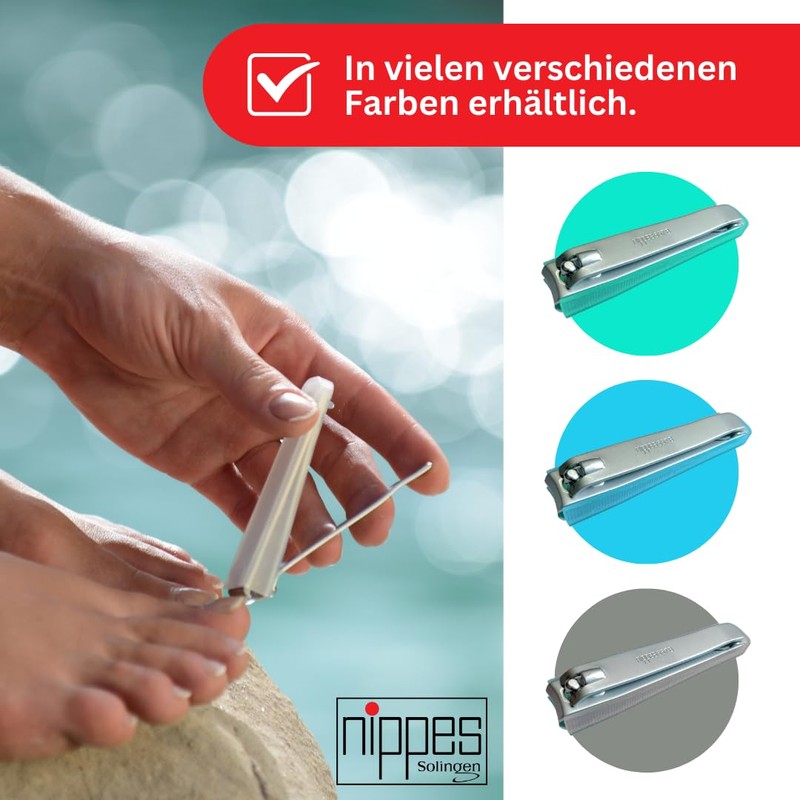 nippes Solingen Nagelknipser | Mit praktischem Nagelfang | Länge 8