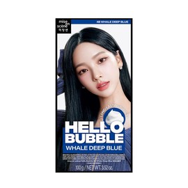 Mise-en-scène New Hello Bubble 4B Whale Deep Blue 100g / 미쟝센 뉴 헬로버블 4B 웨일딥블루 100g