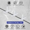 500pcs 1mm Tile spacers - White Plastic Cross spacers -