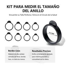 medidor de anillos para dedo, Kit de Tamaño de Anillo Inteligente de 8 Piezas，6 a 13 Tamaños， Medidor de Tamaño de Anillo de Dedo, para fabricación de anillos, Medidor de joyería，Herramienta de Medición