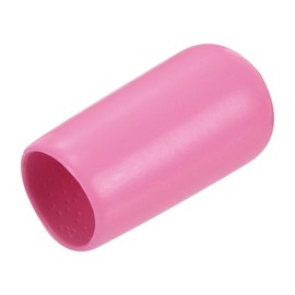 QUARKZMAN Pack of 20 Rubber Caps 7 mm ID Vinyl PVC Round Tube Screw Cap Cover Screw Thread Protective Caps Pink