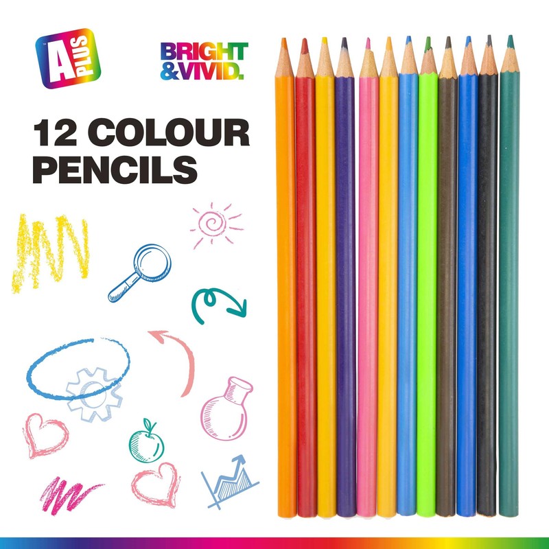 VFM - Assorted Coloured Pencil Set - A Plus Bright