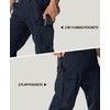 MOURCE Mens Travel Pants with Security Pockets - Side Adjustable