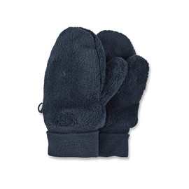 Sterntaler Microfleece Mittens with Velcro Fastening, navy